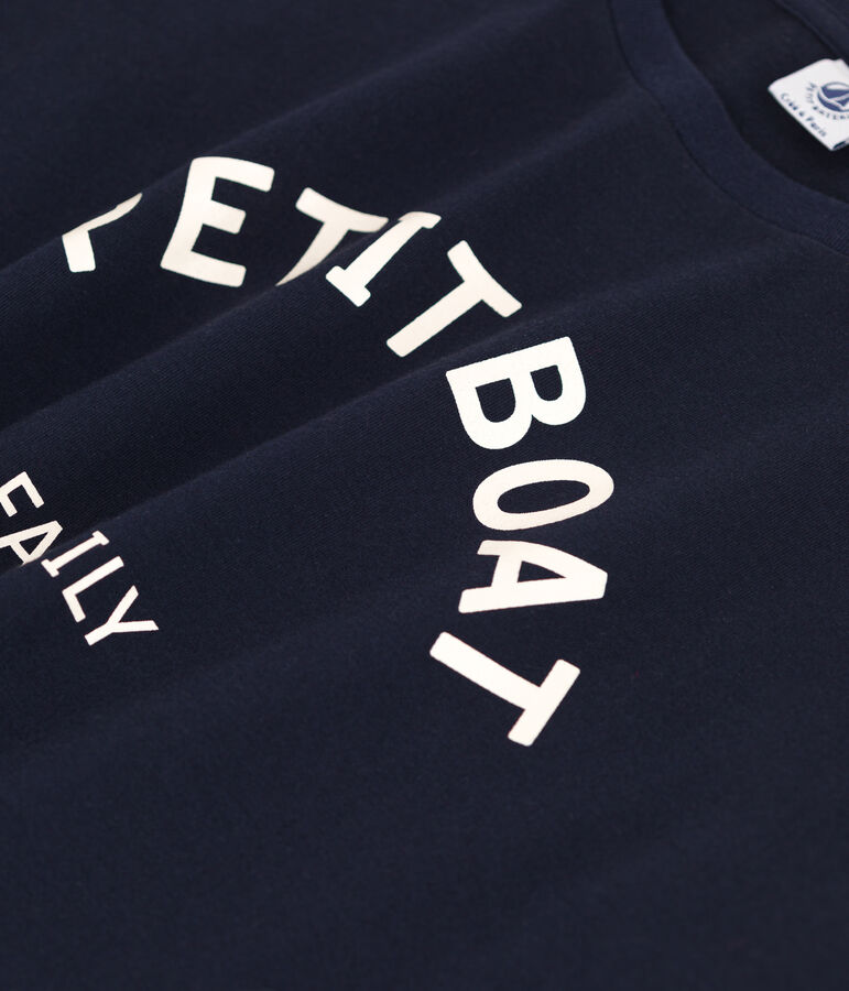 T-Shirt BOXY aus Baumwolle Damen blau SMOKING