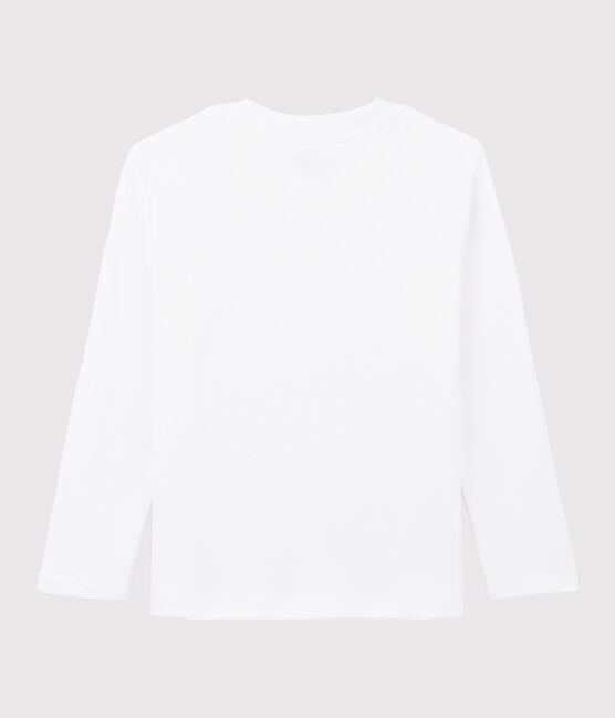 Kinder-T-Shirt aus Baumwolle für Mädchen/Jungen weiss MARSHMALLOW