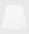 Kinder-T-Shirt aus Baumwolle für Mädchen/Jungen weiss MARSHMALLOW