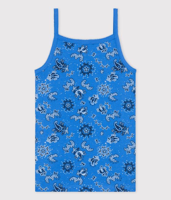 Trägershirt L’ICONIQUE aus BIO-Baumwolle für Damen blau BRASIER/weiss MULTICO