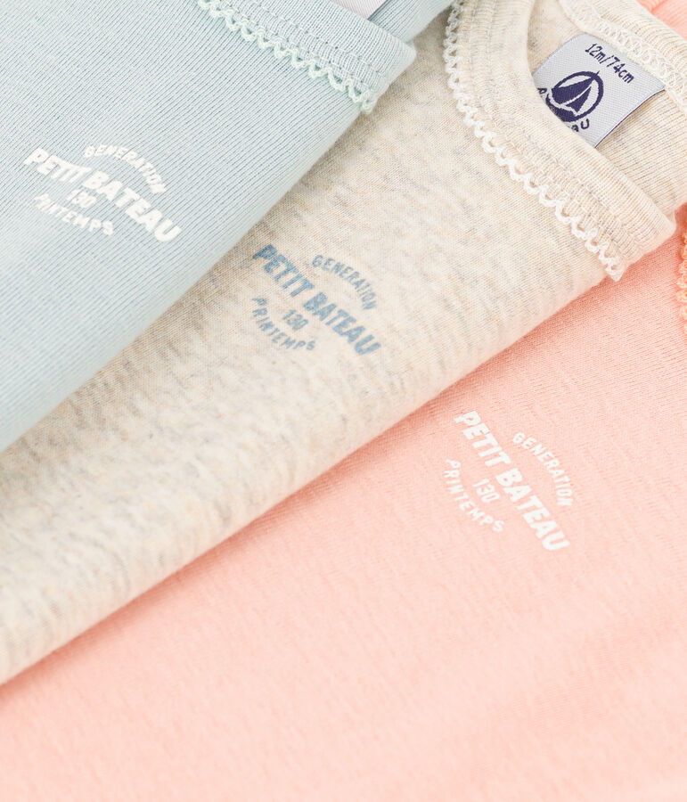 3er-Set kurz&auml;rmelige Bodys 130 Jahre aus Baumwolle vielfarbig