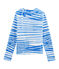 Marinière weiss MARSHMALLOW/blau BLEU
