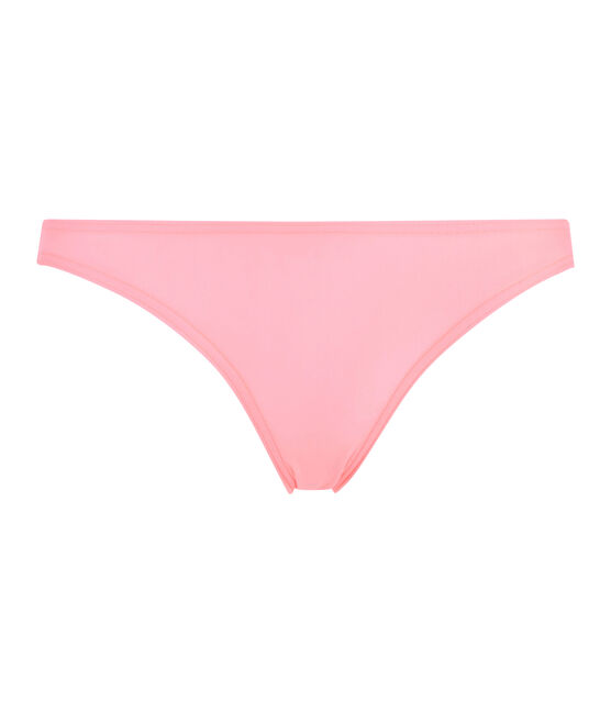 Bikinihose mit Ringelstreifenfür Baby rosa FLUO ROSE