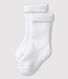 Weiße Frottee-Socken für Babys