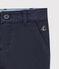 Kinderhose aus Baumwoll-Gabardine in Slim Fit-Passform für Jungen blau SMOKING