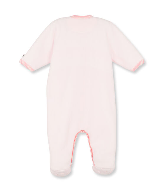 Baby-Mädchen-Overall aus Fleece rosa Vienne