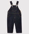 Lange Baby-Latzhose für Jungen blau JEAN