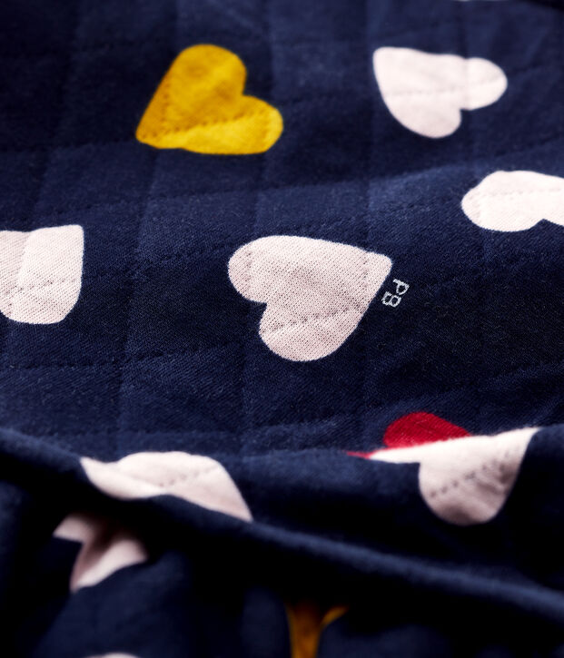 Gestepptes Baby-Kleid f&uuml;r M&auml;dchen blau/vielfarbig