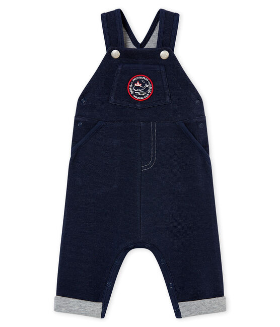 Baby Jungen Latzhose aus Jersey blau SMOKING