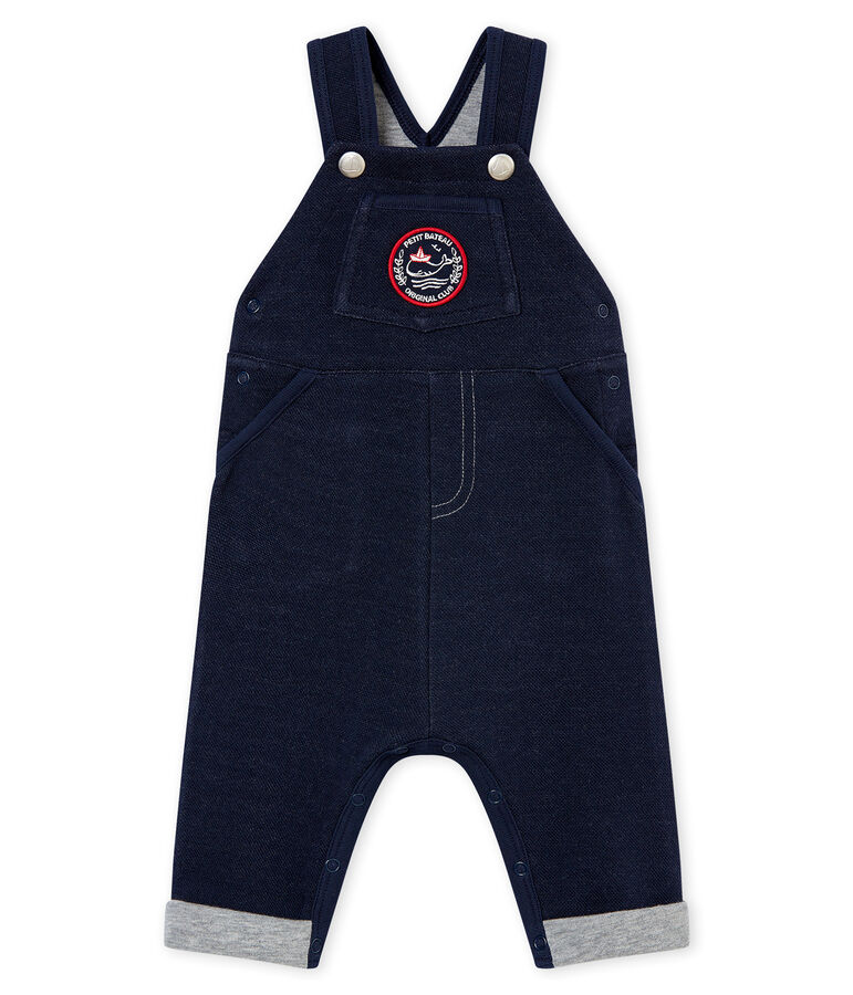 Baby Jungen Latzhose aus Jersey blau SMOKING