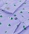 Kinder-Overall aus Baumwolle mit Herzmuster violett/vielfarbig