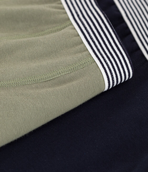 2er-Set einfarbige Boxershorts aus Baumwolle und Elastan f&uuml;r Jungen vielfarbig