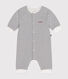 Gestreifter-Baby-Overall aus Doppeljersey