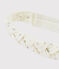 Baby-Haarband für Mädchen weiss MARSHMALLOW/grau ARGENT