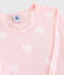 Snugfit-Kinderpyjama aus Bio-Baumwolle mit rosafarbenem Herzmotiv für Mädchen rosa MINOIS/weiss MARSHMALLOW