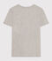 Damen-T-Shirt LE DROIT aus Baumwolle mit Rundhalsausschnitt grau CHATON CHINE