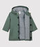 Warme Baby-Regenjacke mit Fleecefutter grün THUYA