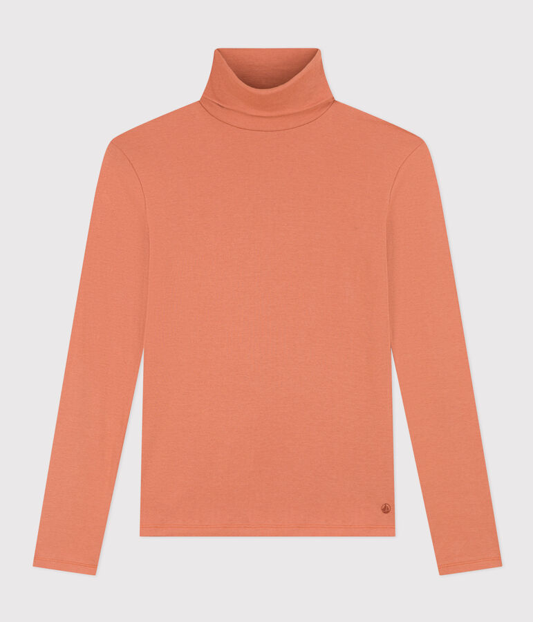 T-Shirt mit Rollkragen L&rsquo;ICONIQUE aus Baumwolle f&uuml;r Damen rosa