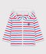 Gestreiftes Baby-Kapuzensweatshirt aus dickem Jersey