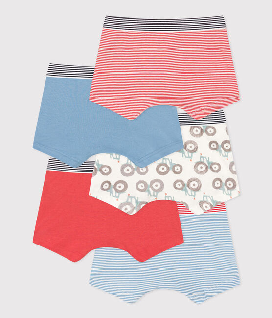 5er-Set Boxershorts aus Baumwolle mit Treckermotiv für Jungen variante 1