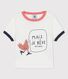 Kurzärmeliges Baby-T-Shirt aus Bio-Baumwolle mit Motiv