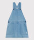 Kinder-Latzkleid aus leichtem Denim für Mädchen