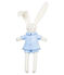 Angezogenes kuschelhäschen blau FRAICHEUR/weiss MARSHMALLOW