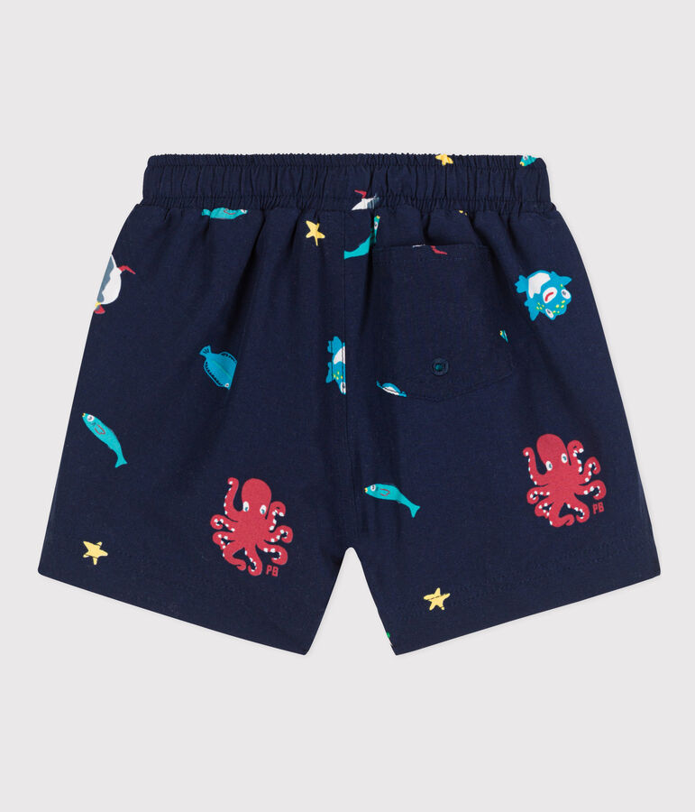 Baby-Badeshorts aus recyceltem Material blau/vielfarbig