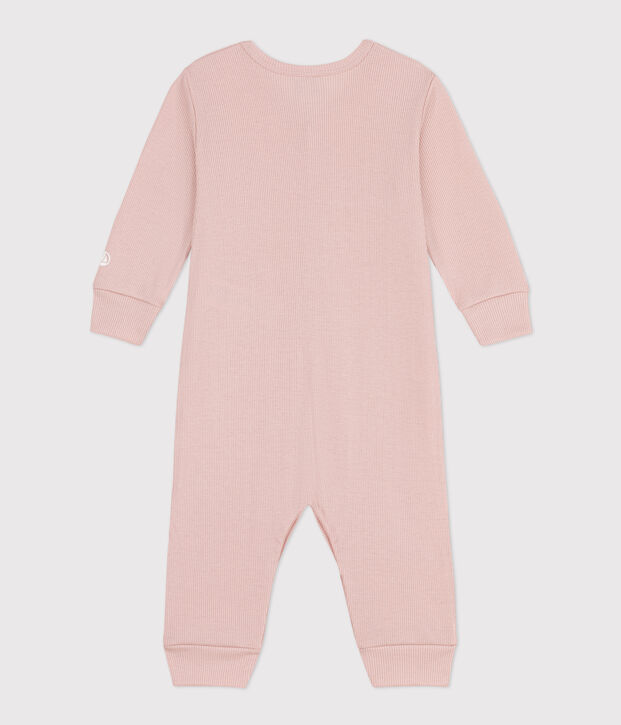 Fu&szlig;loser Strampler aus Lyocell und Baumwolle rosa