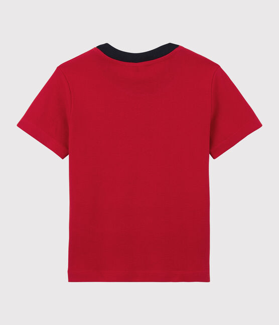 Kurzärmeliges Kinder-T-Shirt aus Baumwolle für Jungen rot TERKUIT
