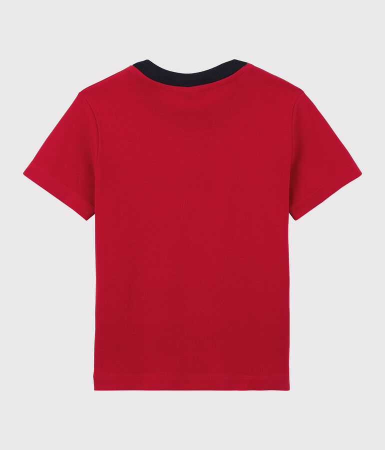 Kurz&auml;rmeliges Kinder-T-Shirt aus Baumwolle f&uuml;r Jungen rot