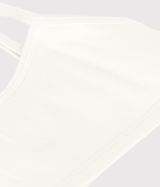 Brassi&egrave;re aus Baumwolle und Elasthan f&uuml;r Damen weiss
