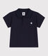Kurzärmeliges Baby-Poloshirt aus einfarbiger Baumwolle