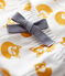 Baby-Hose für Jungen aus Fleece weiss MARSHMALLOW/gelb BOUDOR