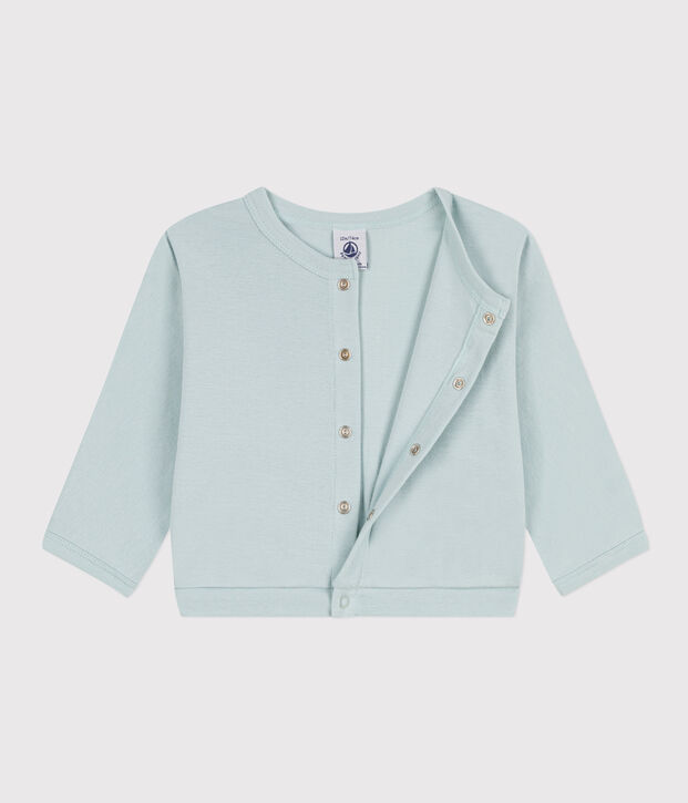 Baby-Cardigan aus Baumwolle gr&uuml;n