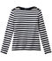 Gestreiftes Damen-Langarmshirt blau SMOKING/weiss MARSHMALLOW