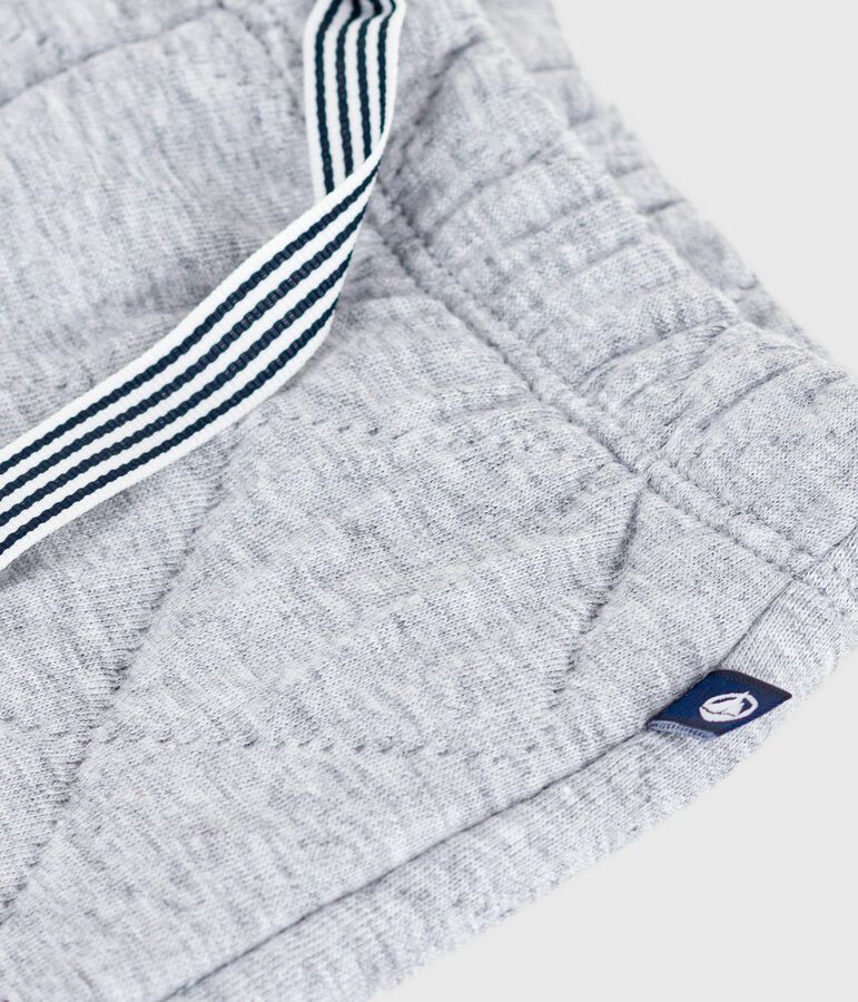 Baby-Hose aus einfarbigem festen Baumwollstoff grau