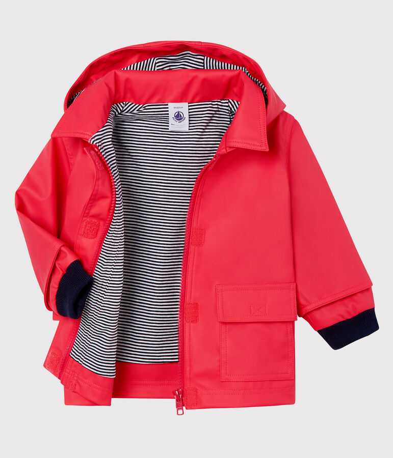 Klassische Baby-Regenjacke f&uuml;r M&auml;dchen rot