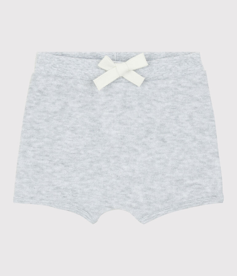 Baby-Shorts aus Boucl&eacute;-Frottee f&uuml;r Jungen grau