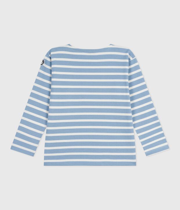 Kinder-Streifenshirt Marini&egrave;re aus Baumwolle blau/naturfarben