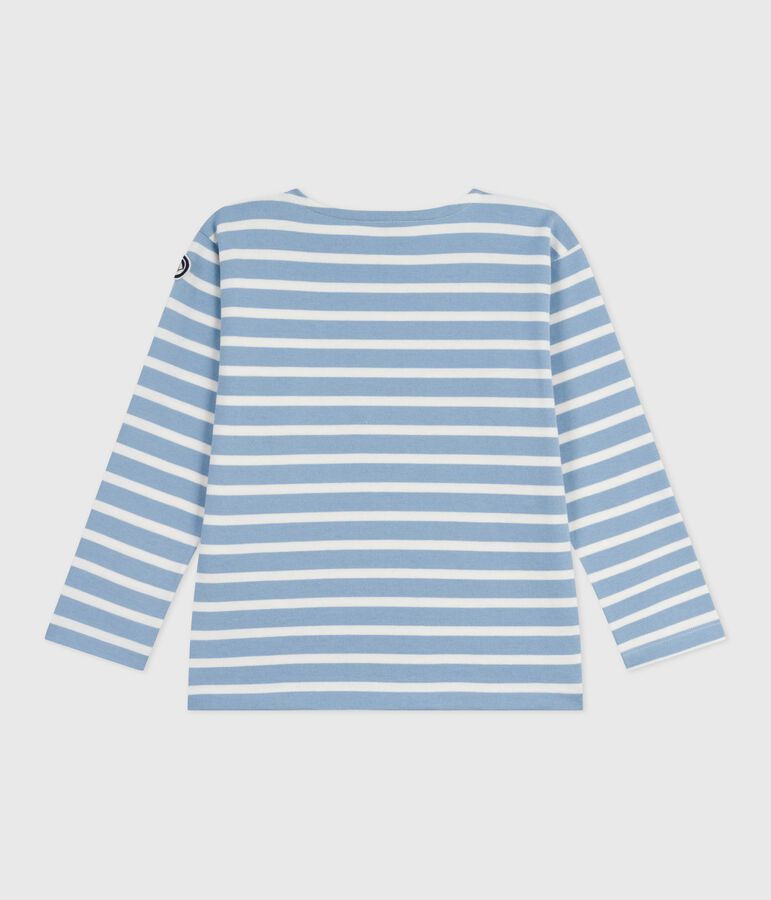 Kinder-Streifenshirt Marini&egrave;re aus Baumwolle blau/naturfarben