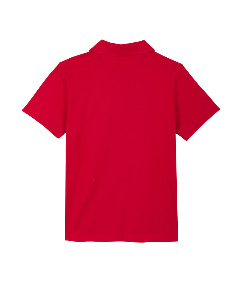 Kinder-Poloshirt Jungen rot