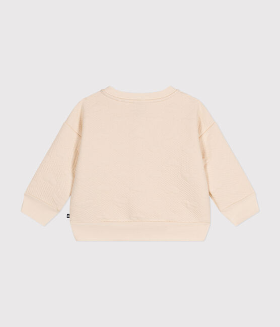 Baby-Cardigan aus gestepptem Doppeljersey naturfarben AVALANCHE