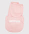 Kinderpyjama aus Rippstrick mit Ringelmuster für Mädchen rosa GRETEL/weiss MARSHMALLOW