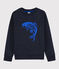 Kinder-Sweatshirt aus Molton für Jungen blau SMOKING
