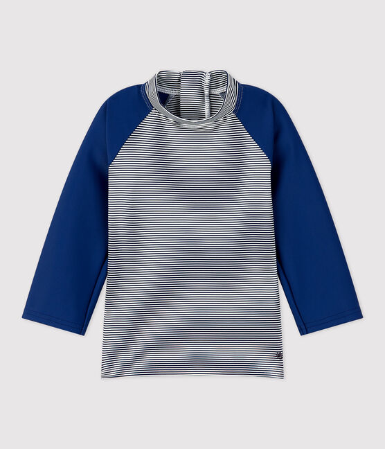 Anti-UV-T-Shirt aus recyceltem Material, für Babys blau MEDIEVAL/weiss MARSHMALLOW