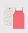 Set Trägerhemden mit Blumen-Print für kleine Mädchen variante 1