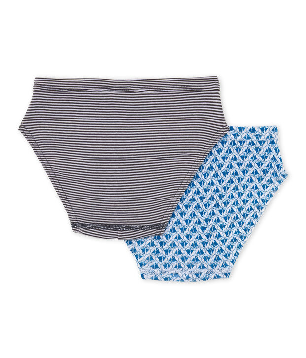 Jungen-Slips im 2er-Set weiss