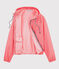 Kurze winddichte jacke unisex rosa GROSEILLER/weiss MARSHMALLOW