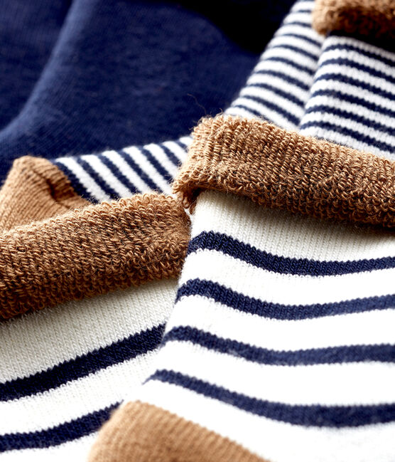 Set mit drei Paar kuschelig weichen, bequemen Frottee-Socken. variante 3